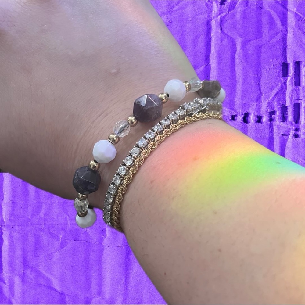 Amethyst bracelet - Picture 2 of 2